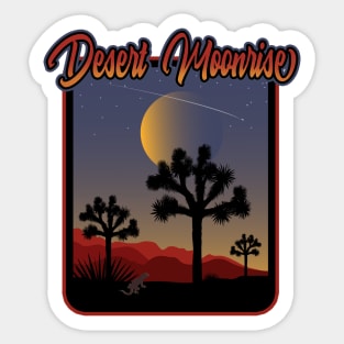 Desert Moonrise Sticker